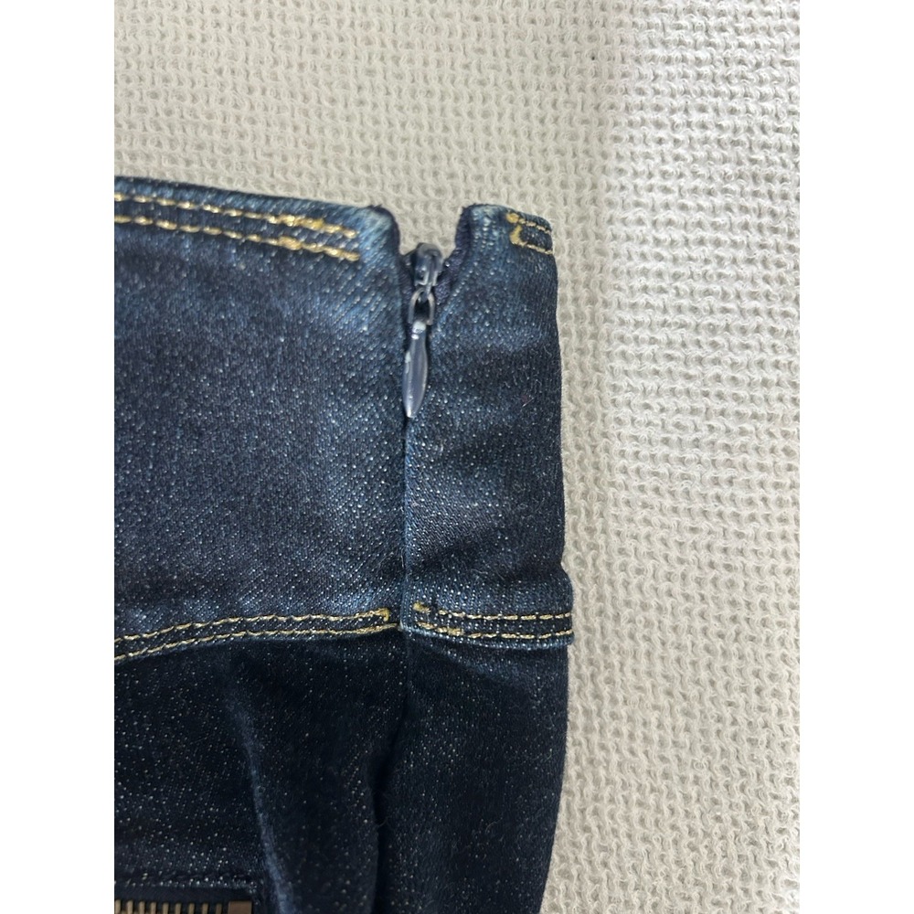 Lauren Ralph Lauren Denim Jean Skirt Womens Dark Wash Pencil Cotton Stretch Sz 4 - Picture 5 of 5